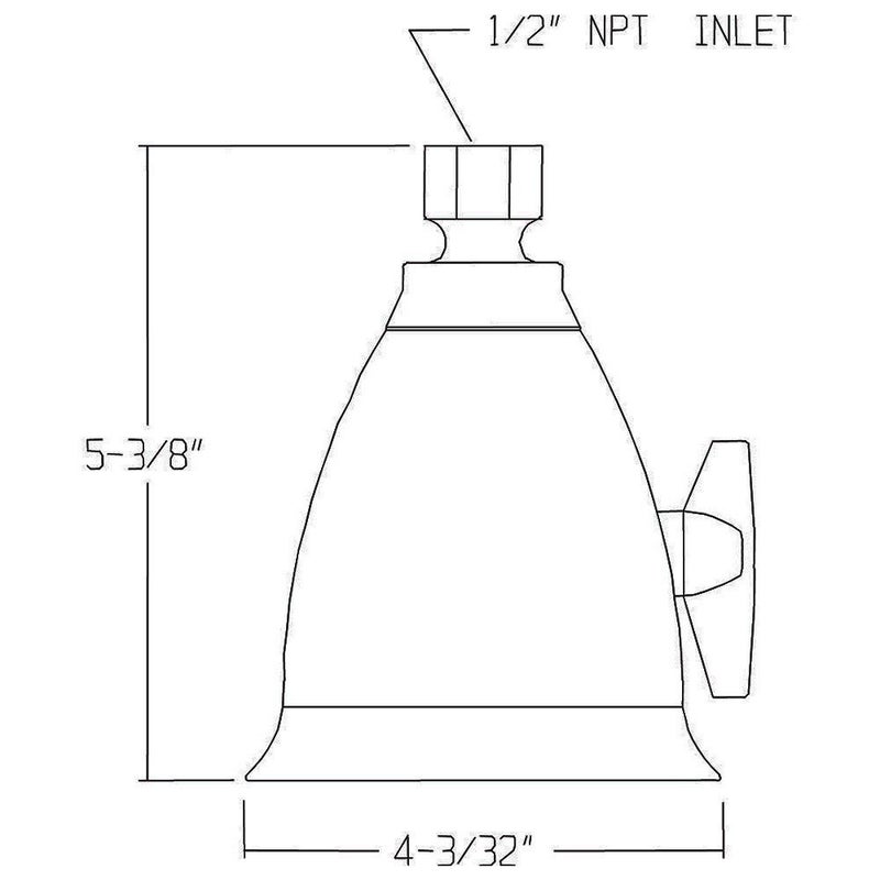 Speakman رأس دش قابل للتعديل Speakman S-2005-HB-BC بفوهة ضغط عالي 2.5 جالون في الدقيقة، كروم مصقول - Image 4